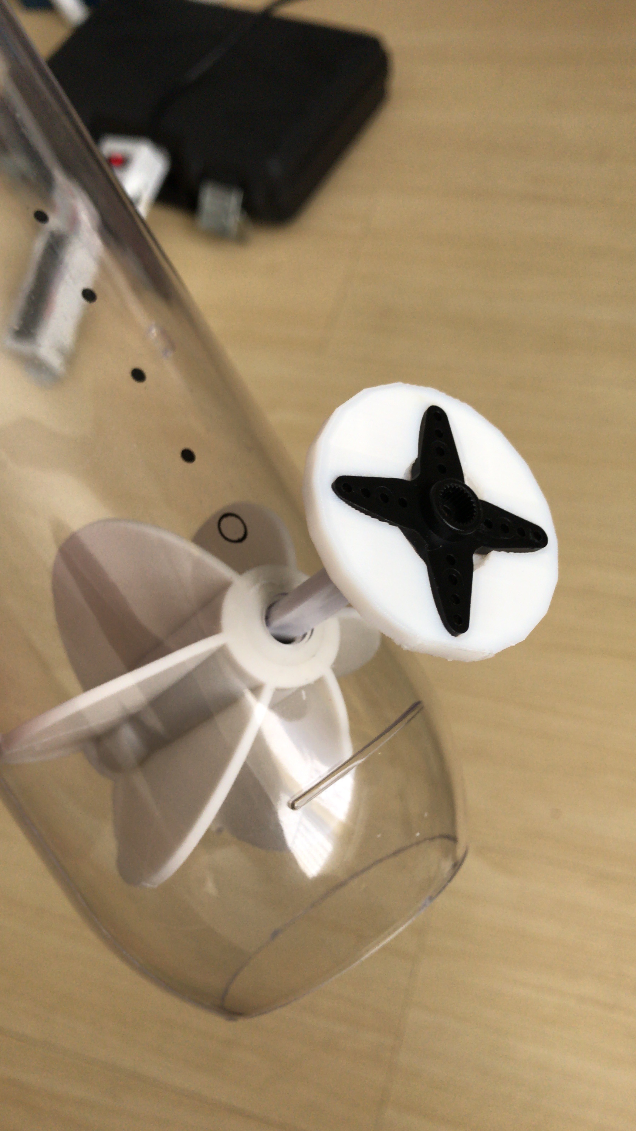 Teste do adaptador da manivela