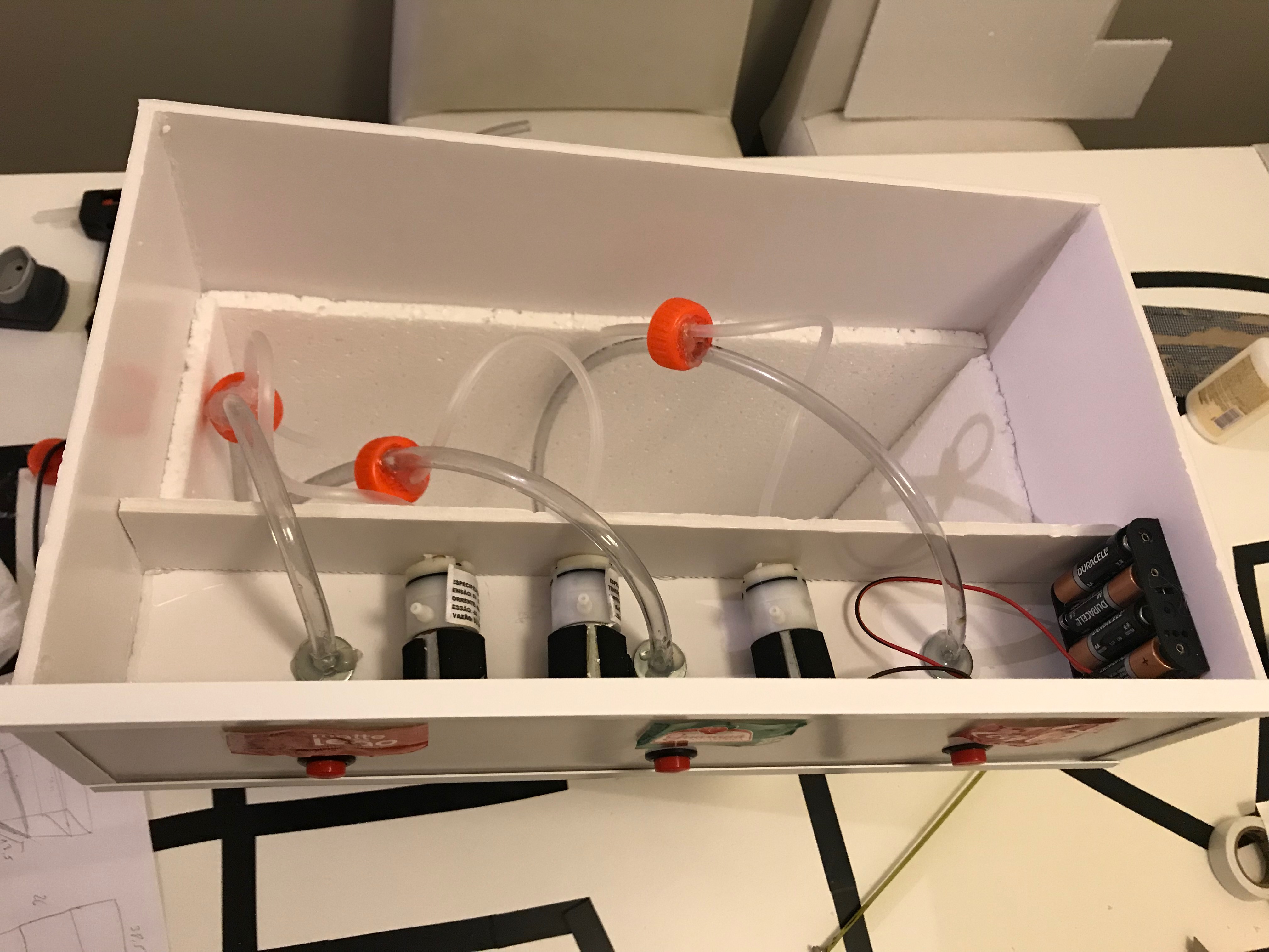 Bombas de ar para liberar a bebida