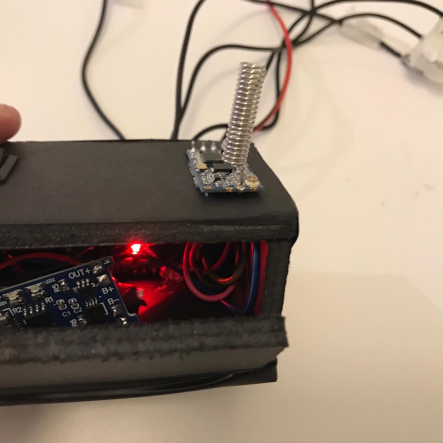 Montagem da luva robótica