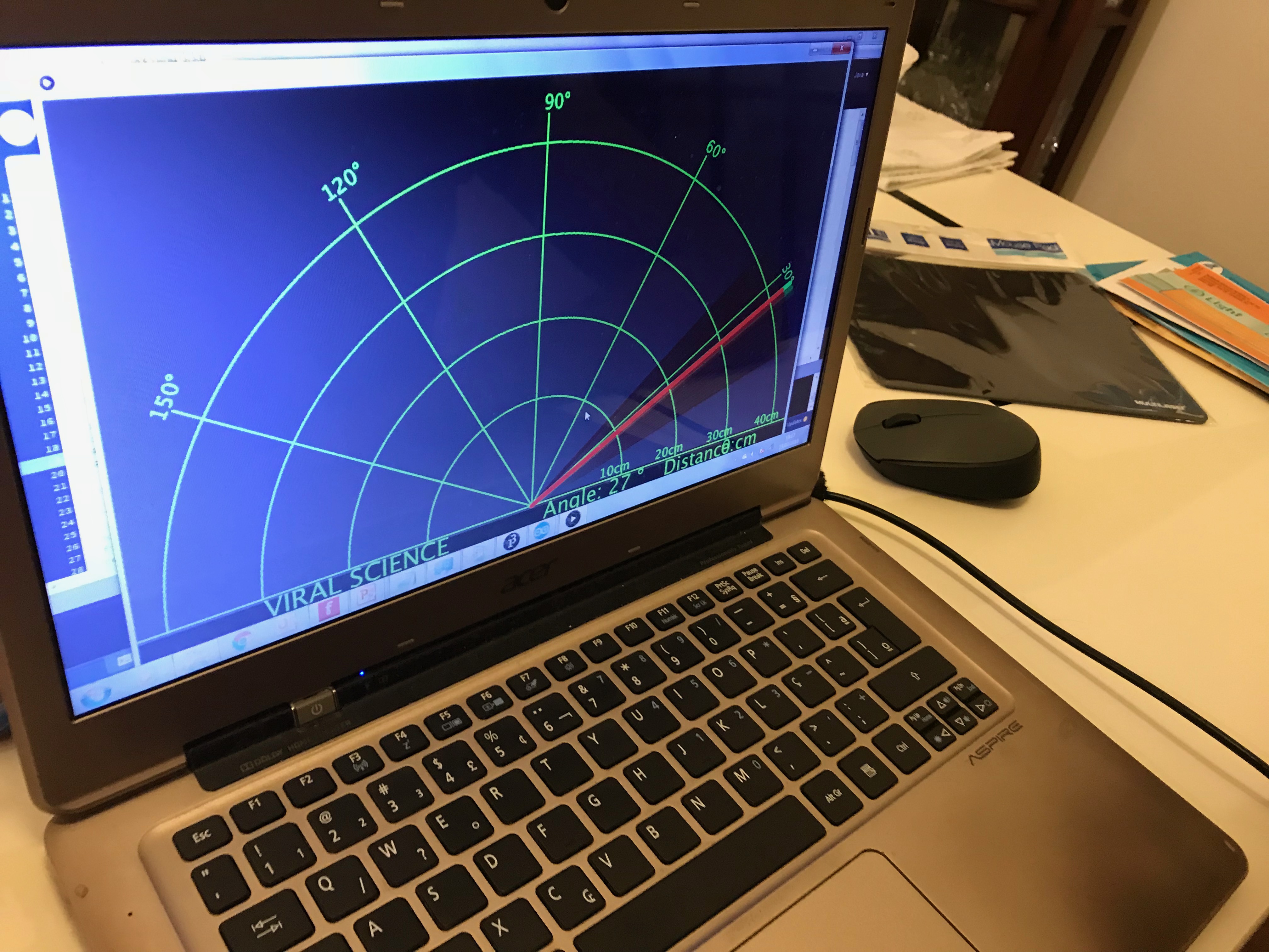Tela do radar Processing