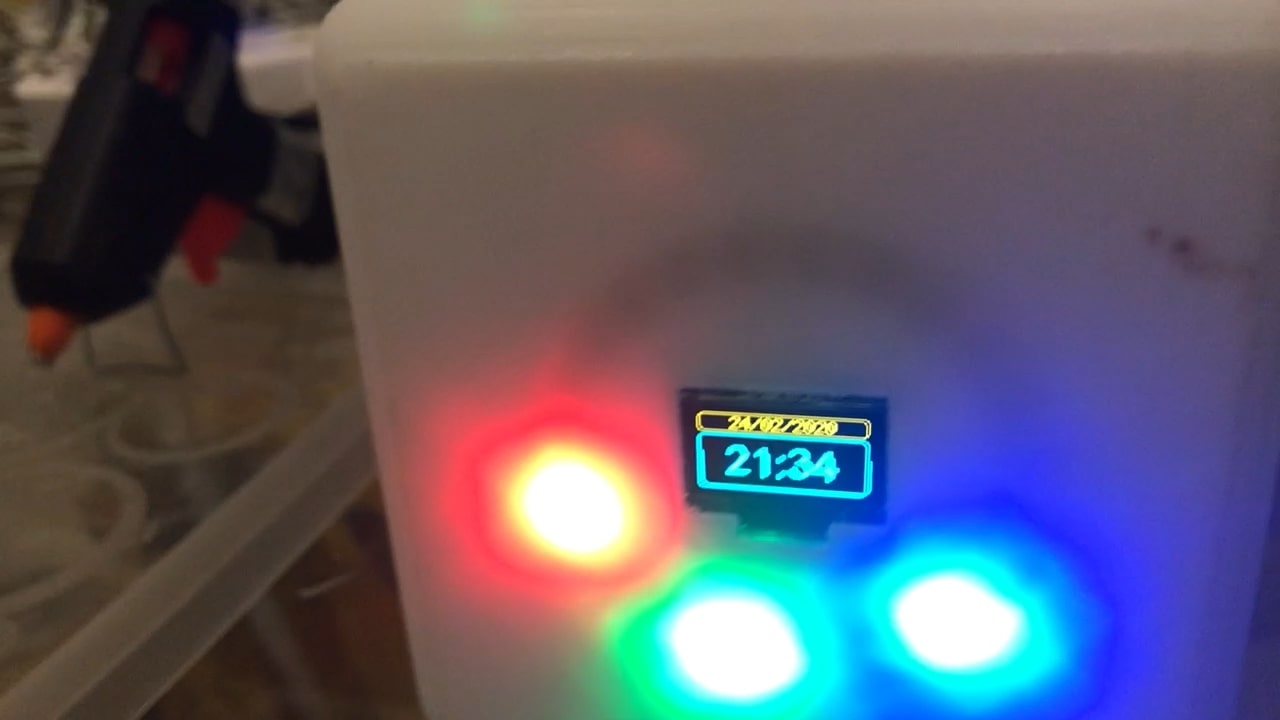 Relógio mostrando a hora