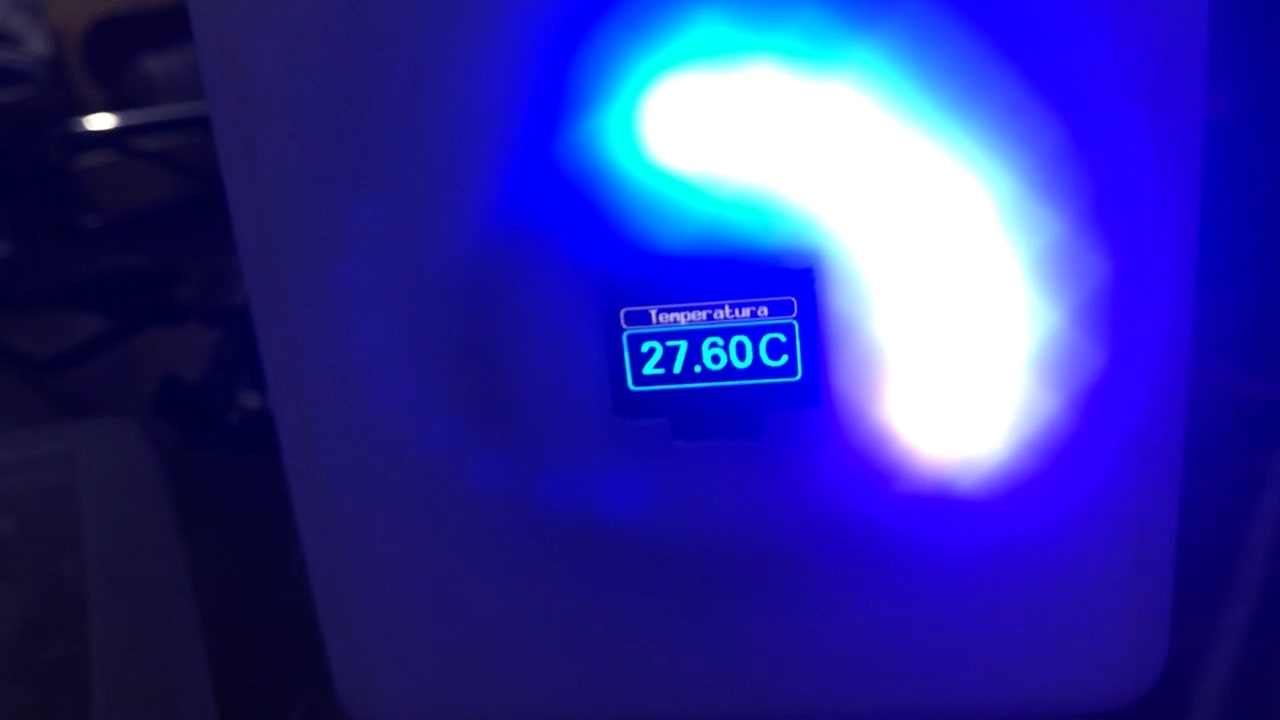 Relógio mostrando a temperatura