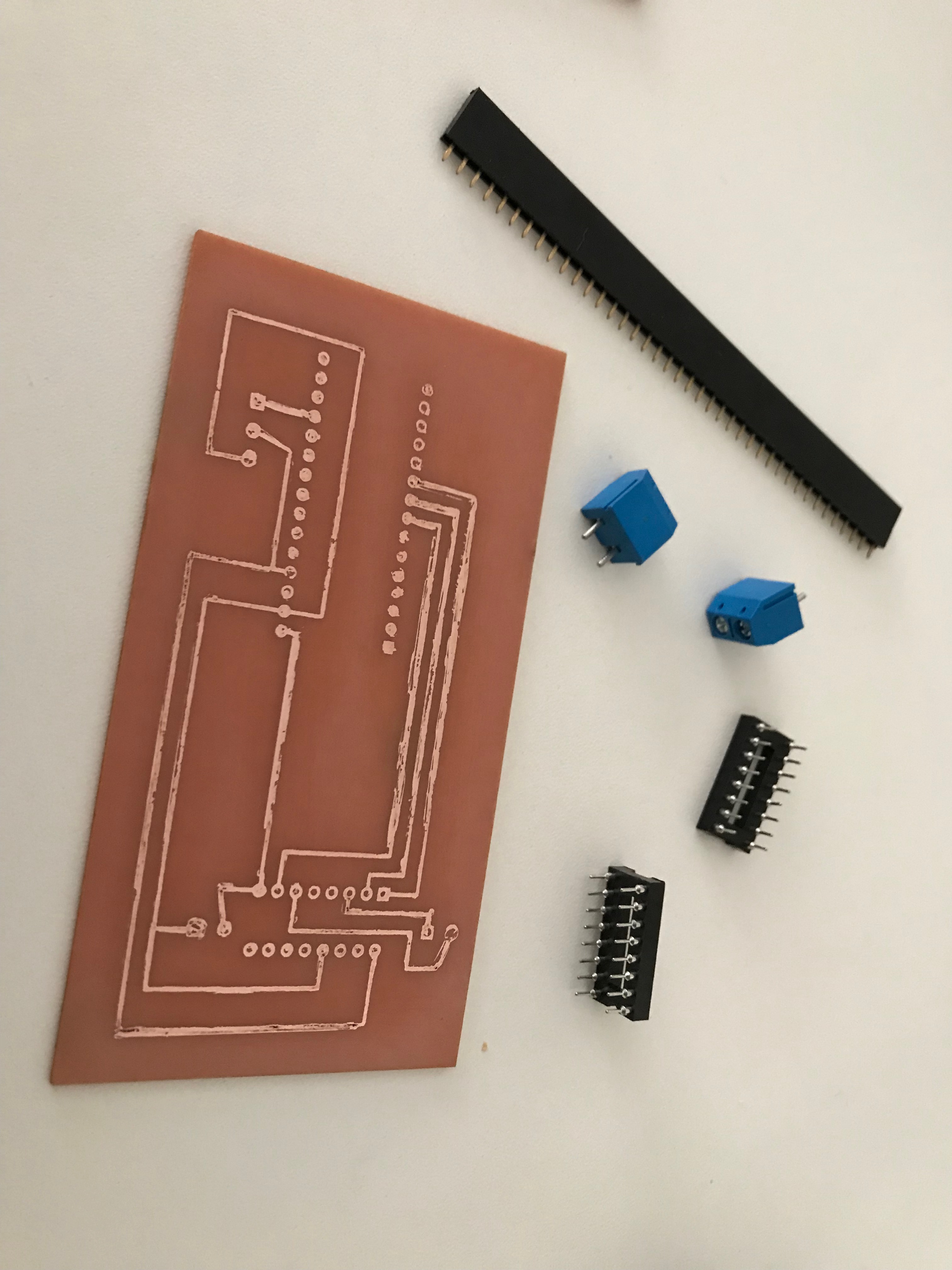 Placa de circuito pronta para soldar