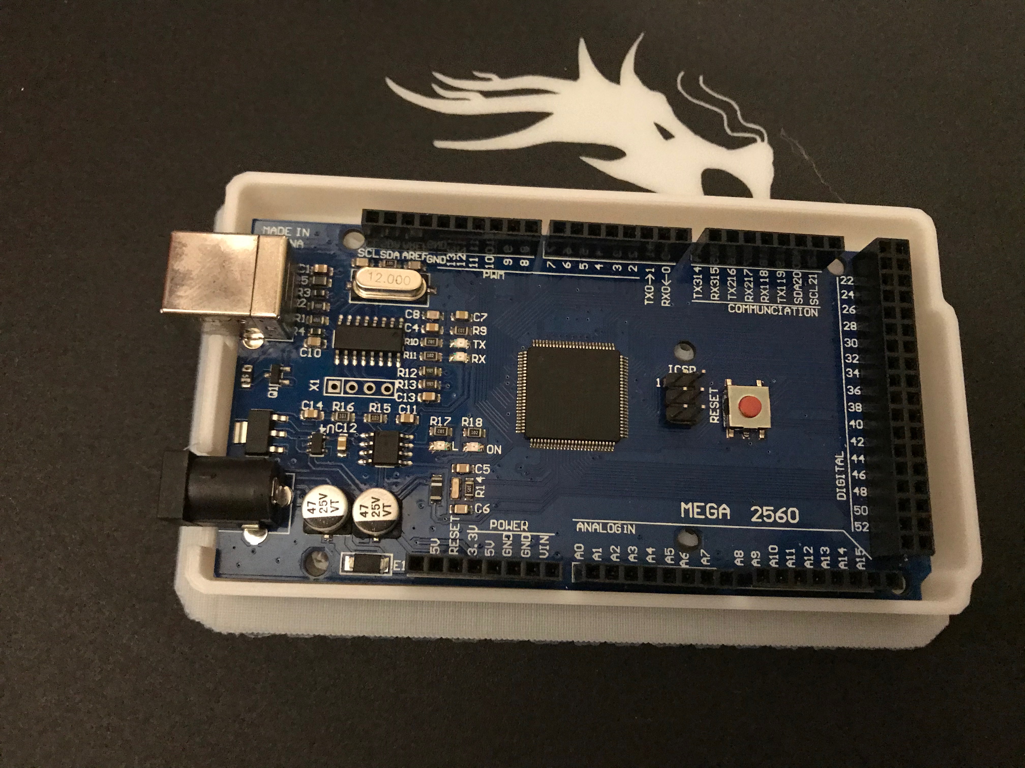 Impressão 3D do case para o Arduino